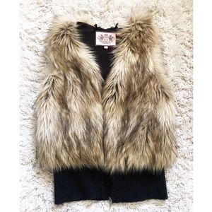 JUICY COUTURE FAUX FUR VEST